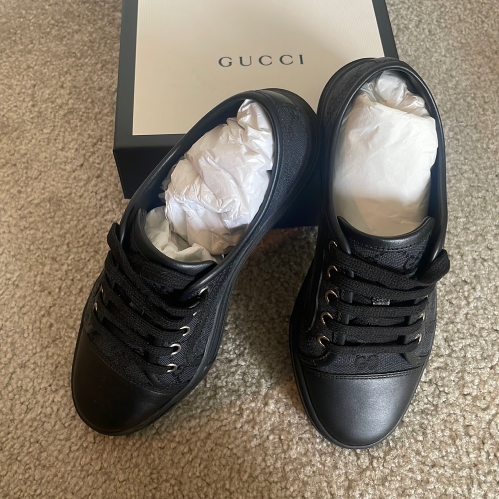 Original Black Womens Gucci Sneakers